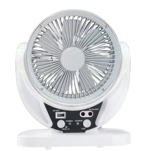Women's portable solar-powered fan with integrated LED lighting Bowlift