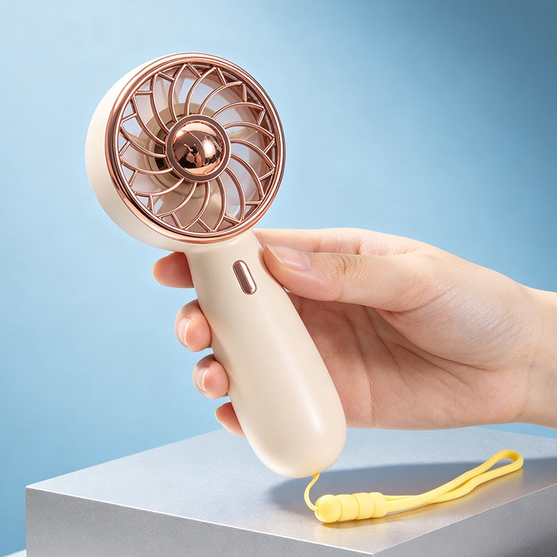 Women Portable Mini Hand Fan with Adjustable Tilt Angle and Ergonomic Design Bowlift