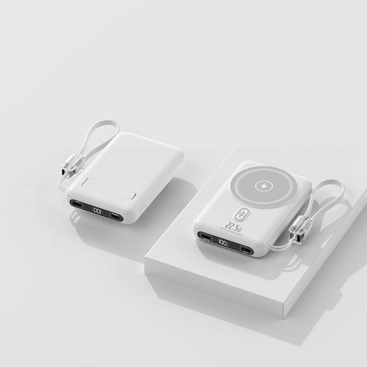 Portable power bank with inductive charging function and LED display Bowlift