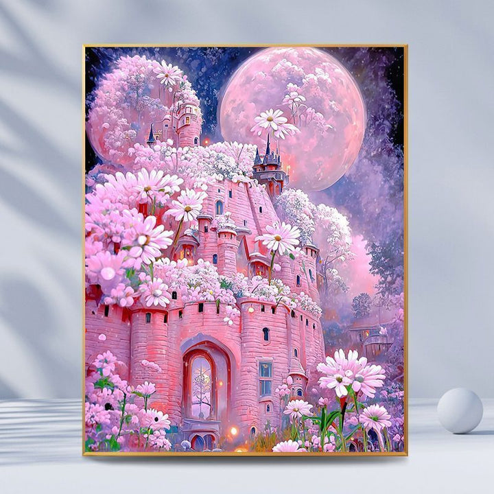 Fantasy Castle Landscape Canvas Art Bowlift