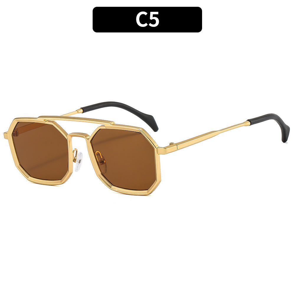 Unique Octagonal Frame Sunglasses