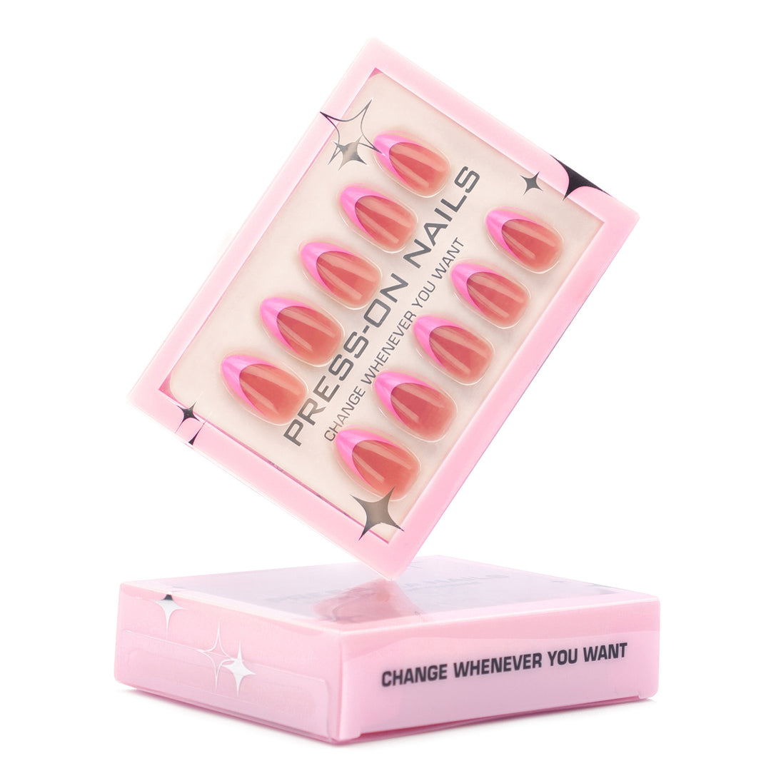 Artificial gradient press-on nails Bowlift
