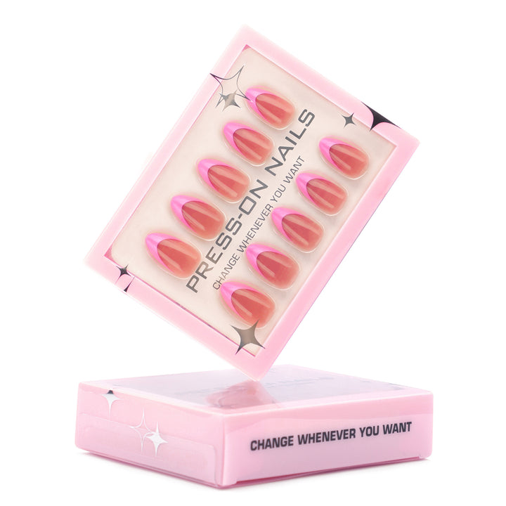 Artificial gradient press-on nails Bowlift