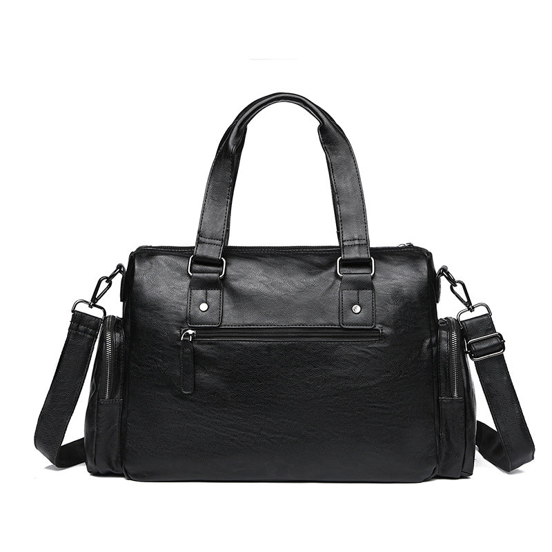 Premium Leather Travel Duffel Bag Bowlift