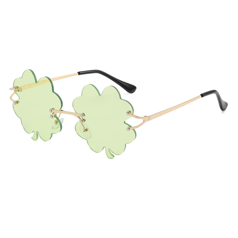 Women playful sunglasses with unique flower frame Bowlift