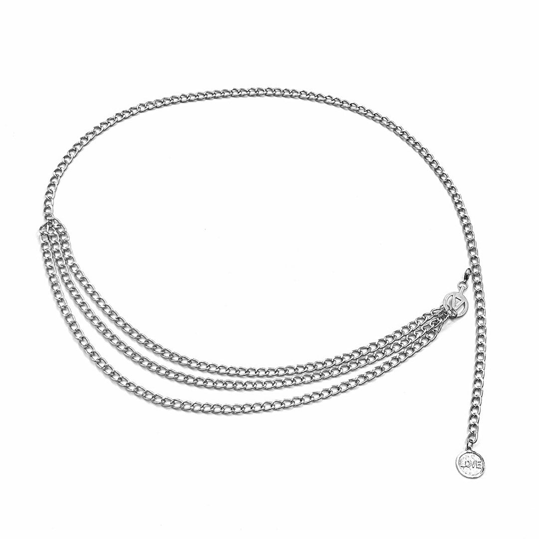 Fashionable Chain Belt Bowlift