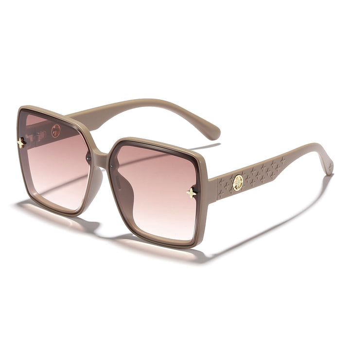 Women oversized square sunglasses with elegant design Bowlift