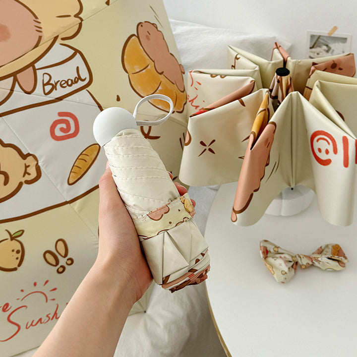 Ladies Automatic Umbrella with Playful Design Bowlift