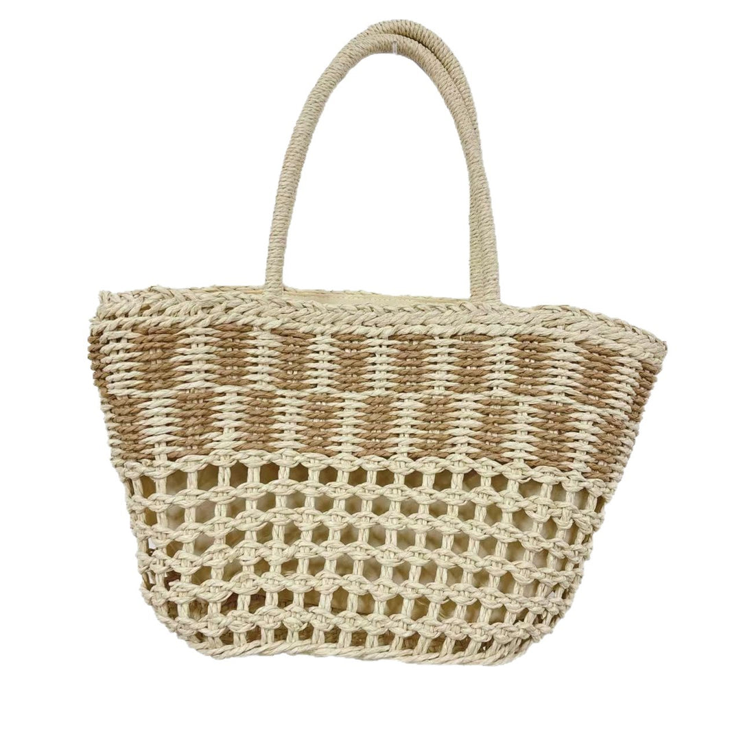 Braided beach bag with airy mesh structure Bowlift