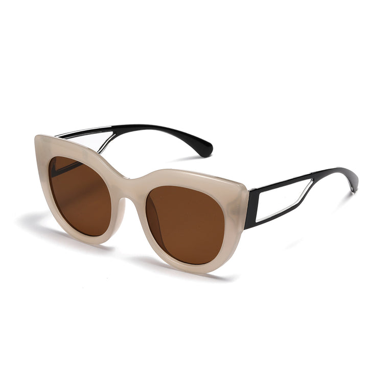 Women's fashionable cat-eye sunglasses with wide UV protection lenses Bowlift