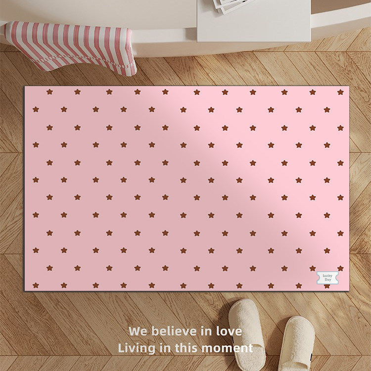 Decorative Star-patterned Bath Mat Bowlift
