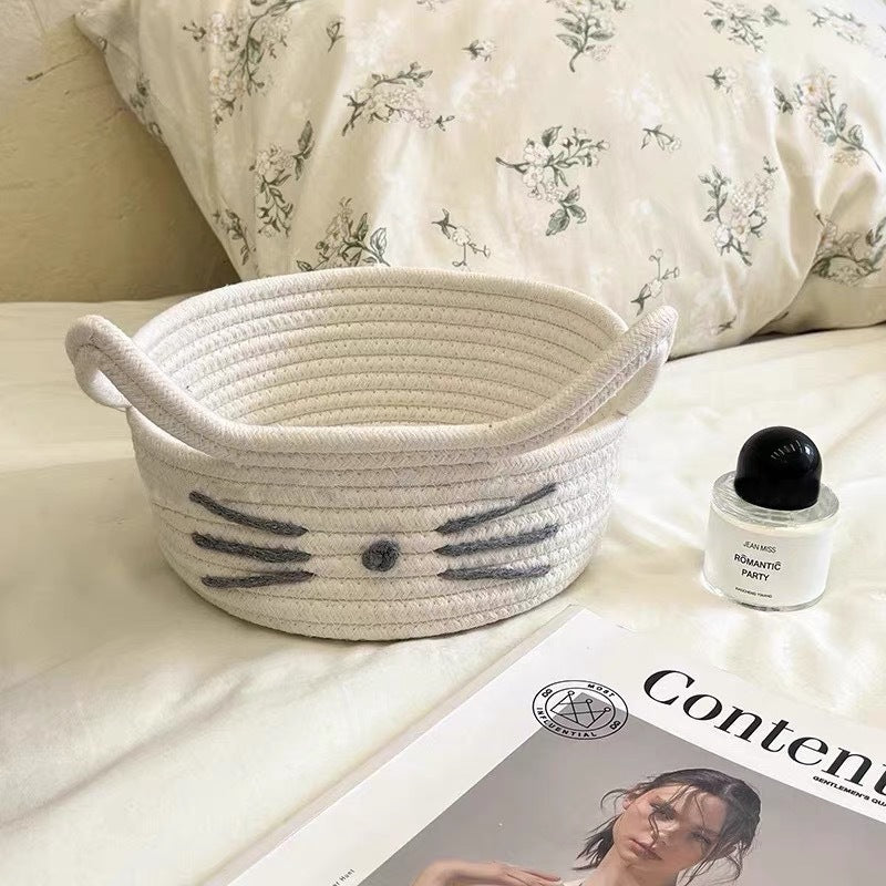 Women Playful Storage Basket in Cat Design Bowlift