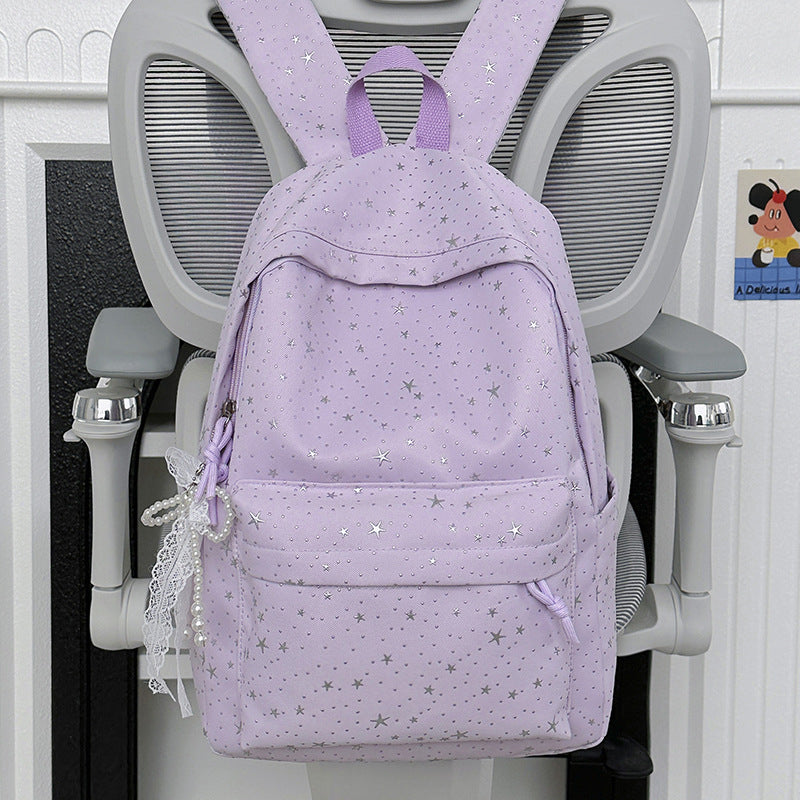 Girls Decorative Star Pattern Bowlift