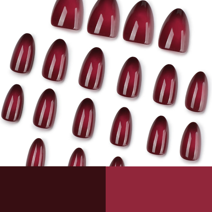 Elegant Stiletto Nails with Gentle Gradient Bowlift