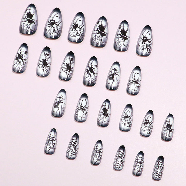 Spooky-Themed Press-On Nail Set Bowlift