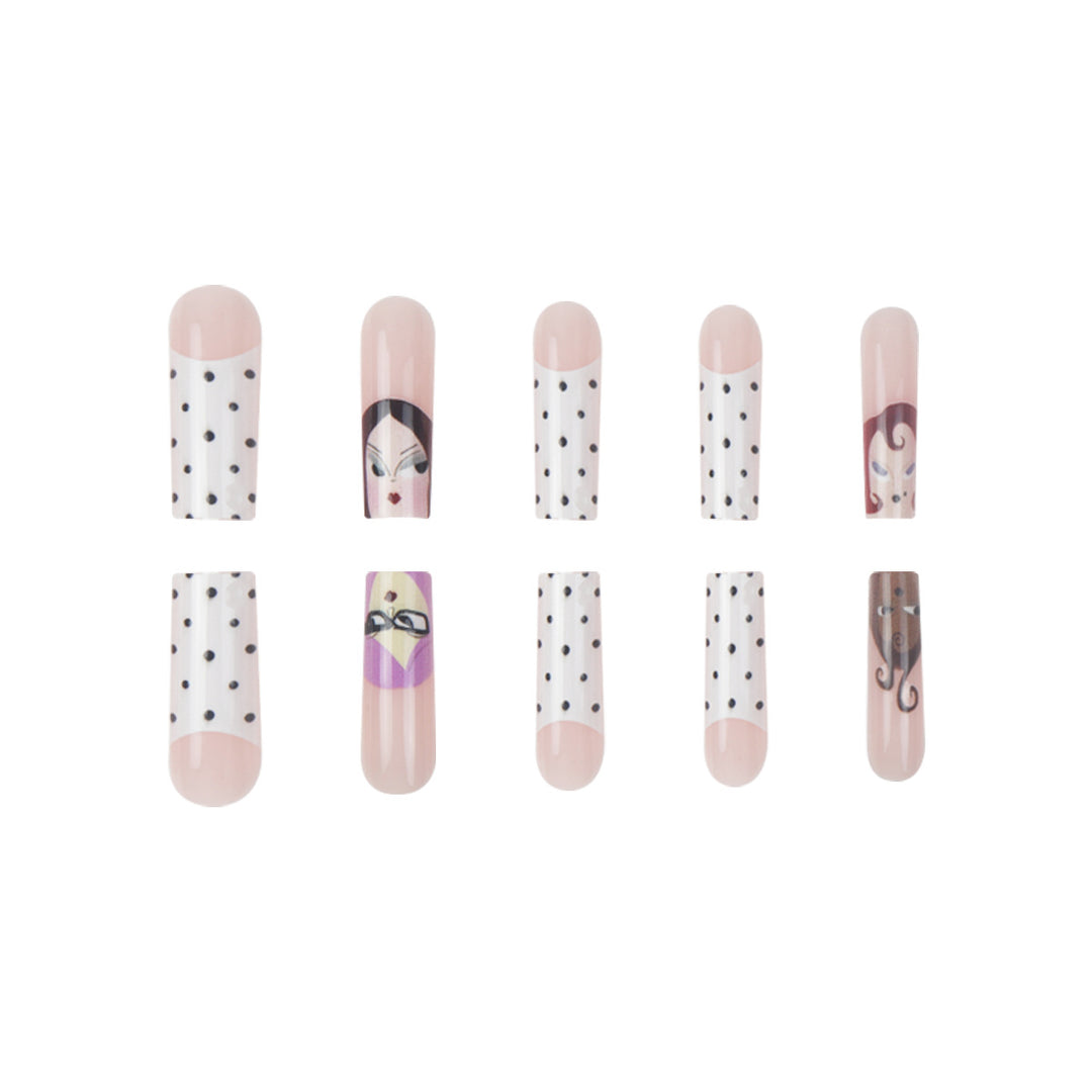 Artistic Character Press-On Nails Bowlift