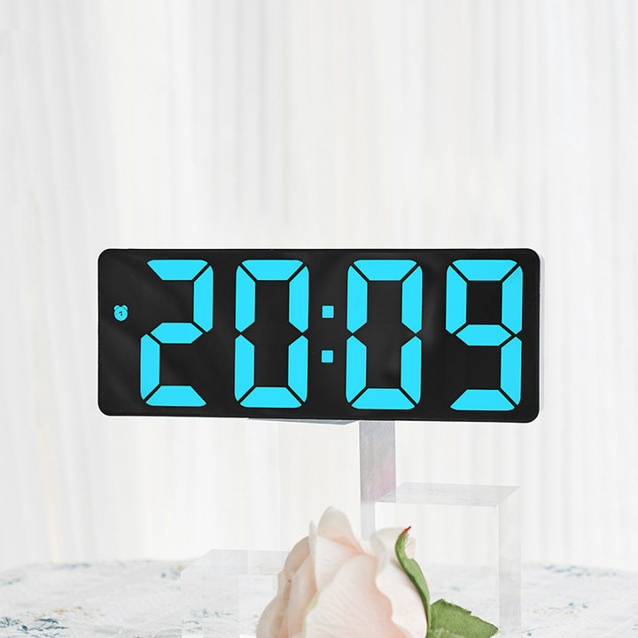 Digital LED clock with large display and colorful digits Bowlift