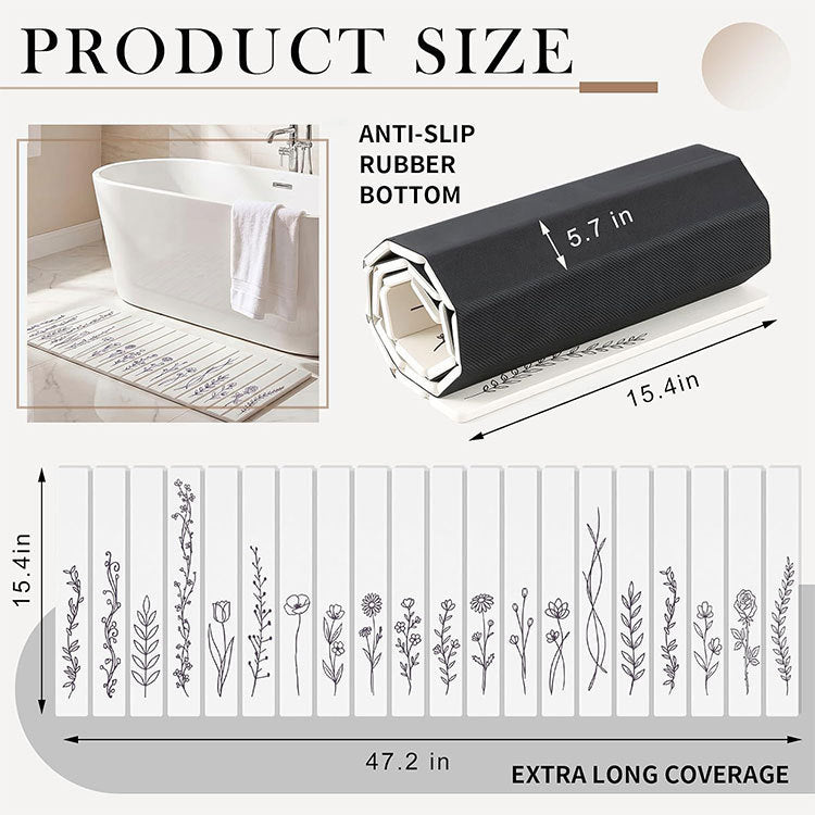Decorative Shower Foot Mat