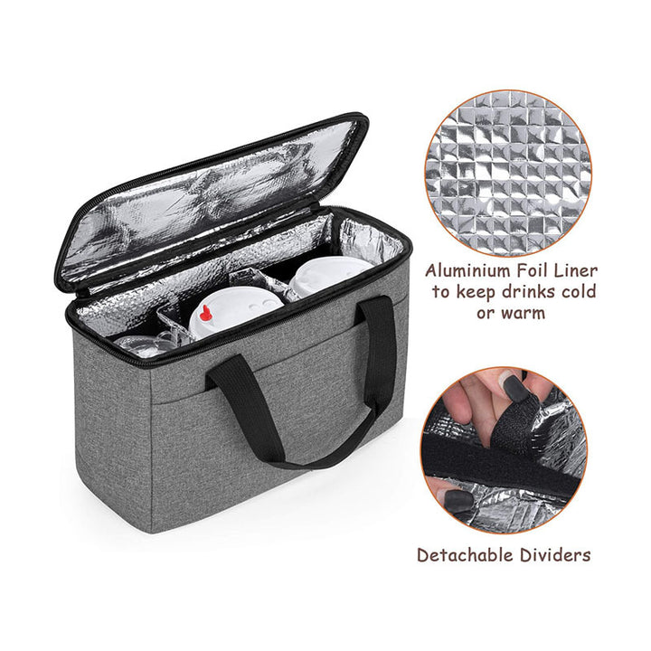 Women's cooler bag with insulated compartments and practical carrying handle Bowlift