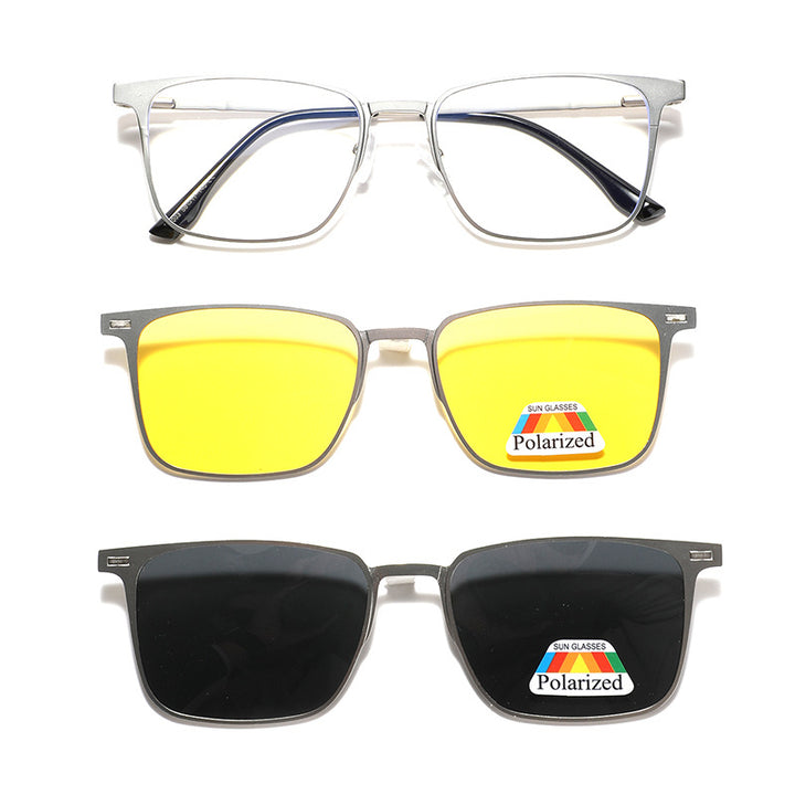 Women's fashionable sunglasses with interchangeable polarizing lenses Bowlift