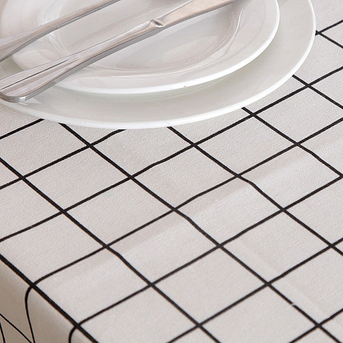 Herringbone Pattern Dining Tablecloth