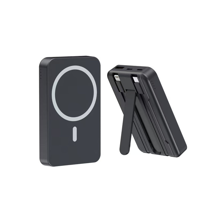 Wireless power bank with integrated stand Bowlift