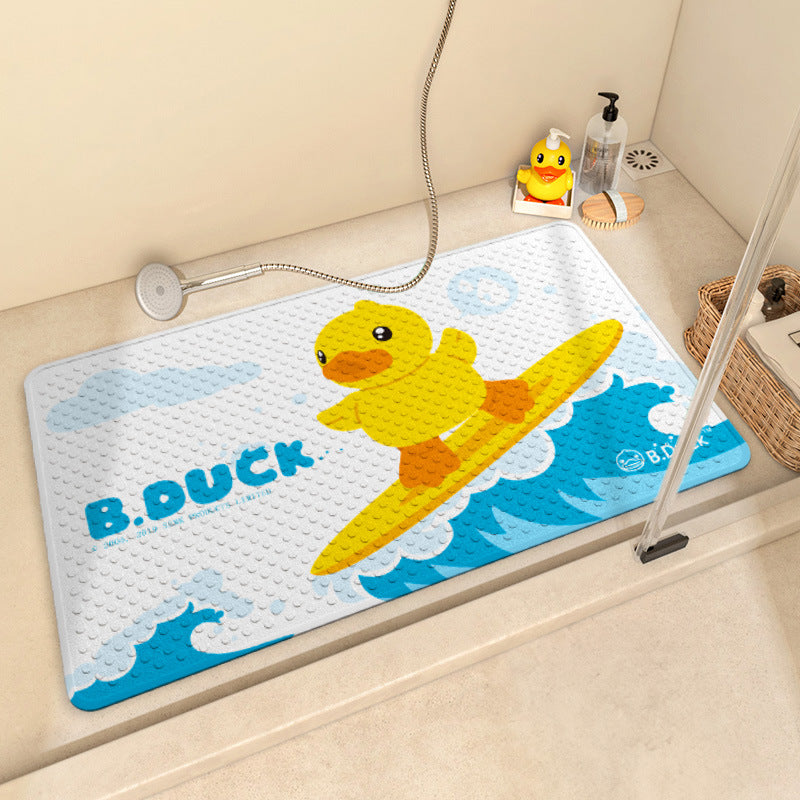 Playful Cartoon Shower Mat Bowlift