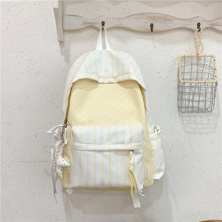 Cute Striped School Backpack