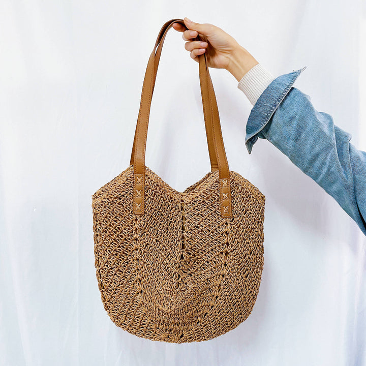 Stylish Woven Tote Bag Bowlift