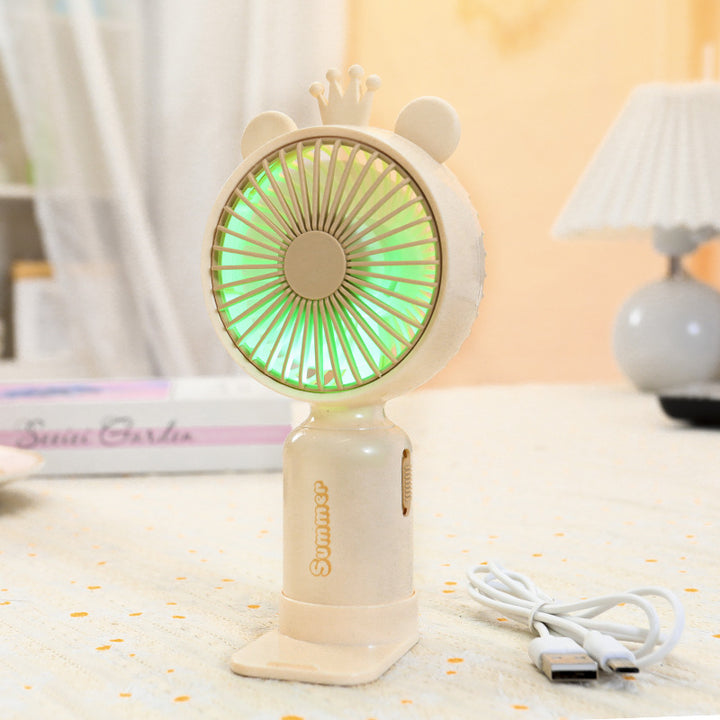 Women's Portable Fan with Cute Ears Bowlift