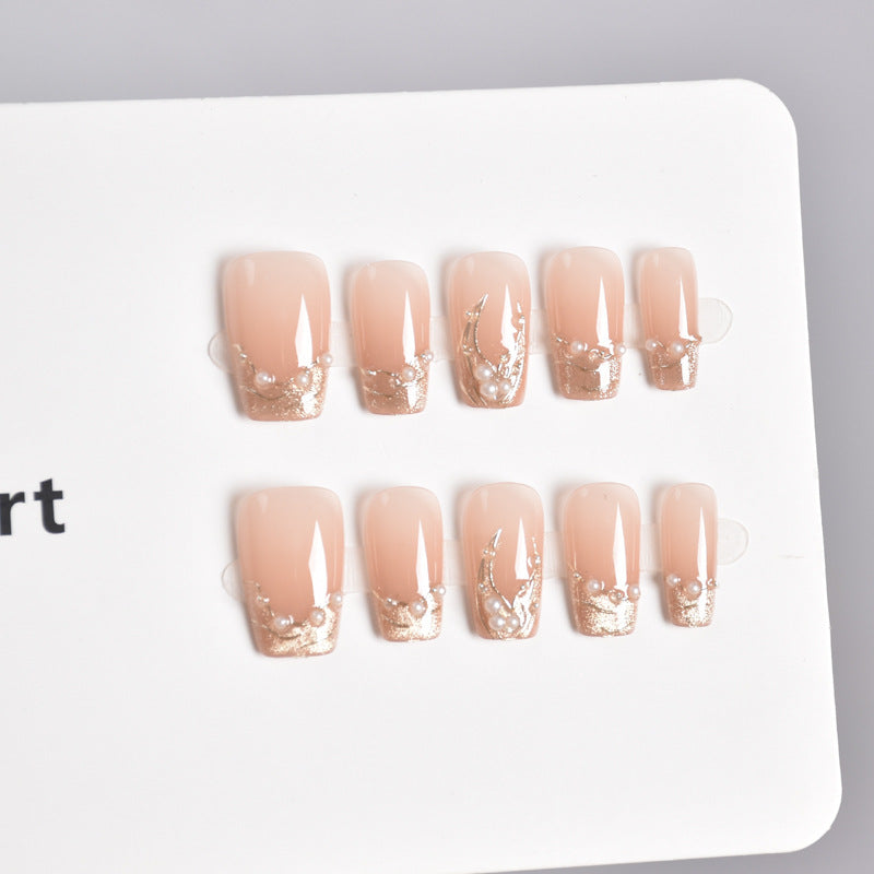 Elegant Crystal-Inspired Press-On Nail Extensions Bowlift