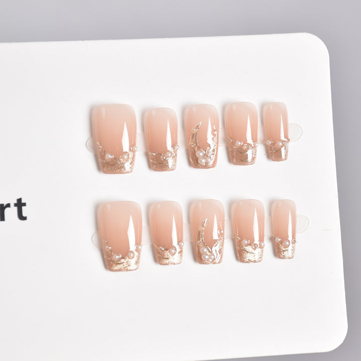Elegant Crystal-Inspired Press-On Nail Extensions Bowlift