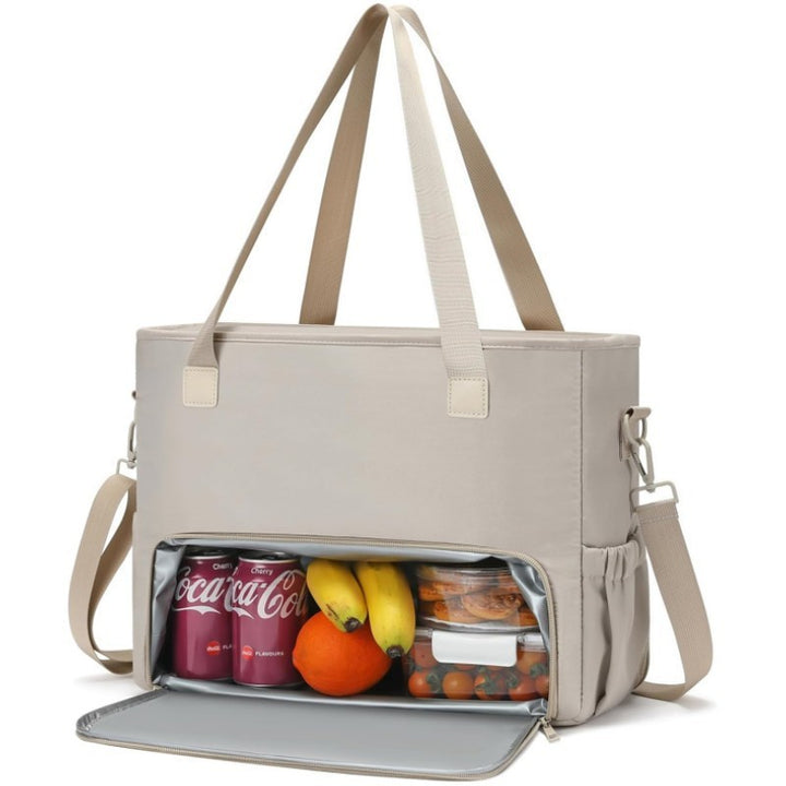 Insulated cooler bag with compartments Bowlift