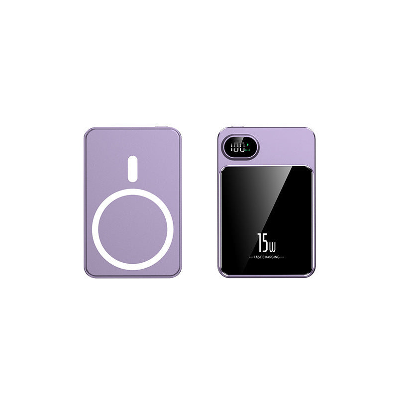 Magnetic Power Bank with fast Qi charging function and LCD display Bowlift