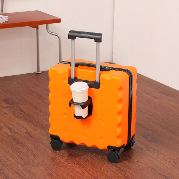 Innovative Beverage Holder Rolling Luggage Bowlift