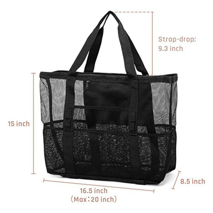 Spacious mesh beach bag Bowlift