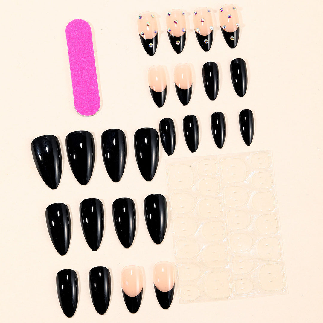 Glamorous Stiletto Acrylic Nail Art Bowlift