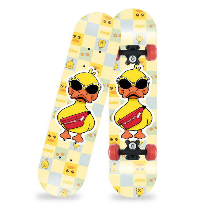 Cartoon-Inspired Mini Skateboard Bowlift