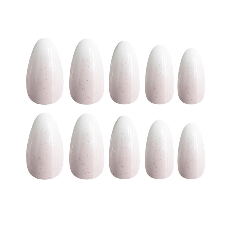 Glamorous Ombre Glitter Nail Extensions Bowlift