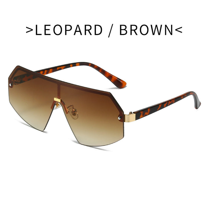 Women futuristic oversized sunglasses with innovative frame Bowlift