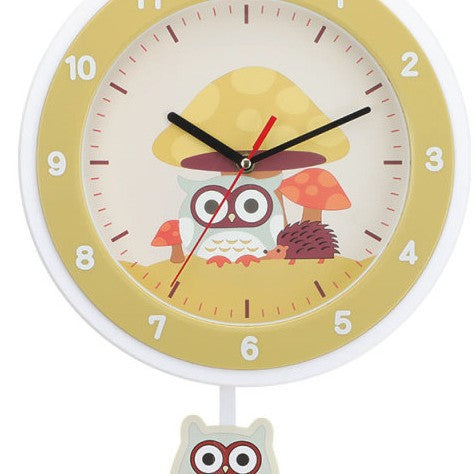 Wall clock with colorful animal design Bowlift