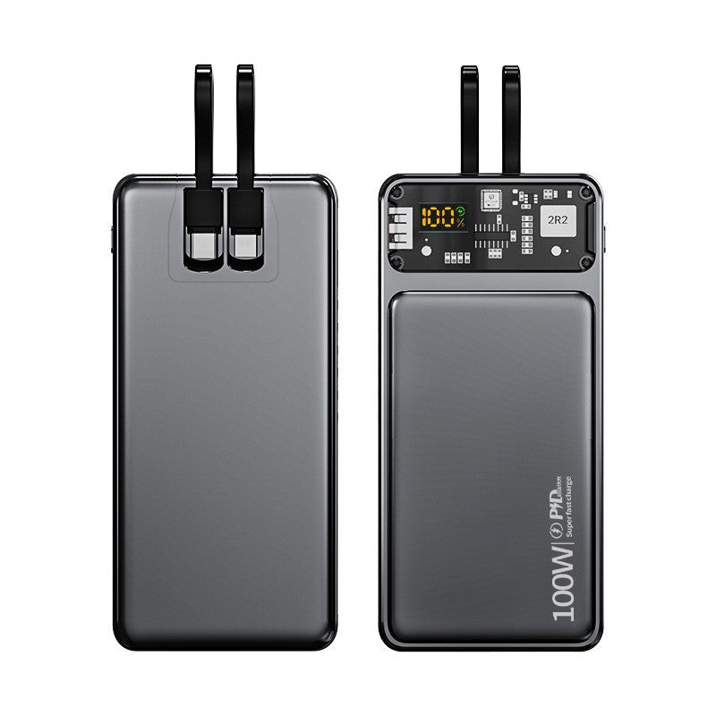 High-performance power bank with dual connection and digital display Bowlift