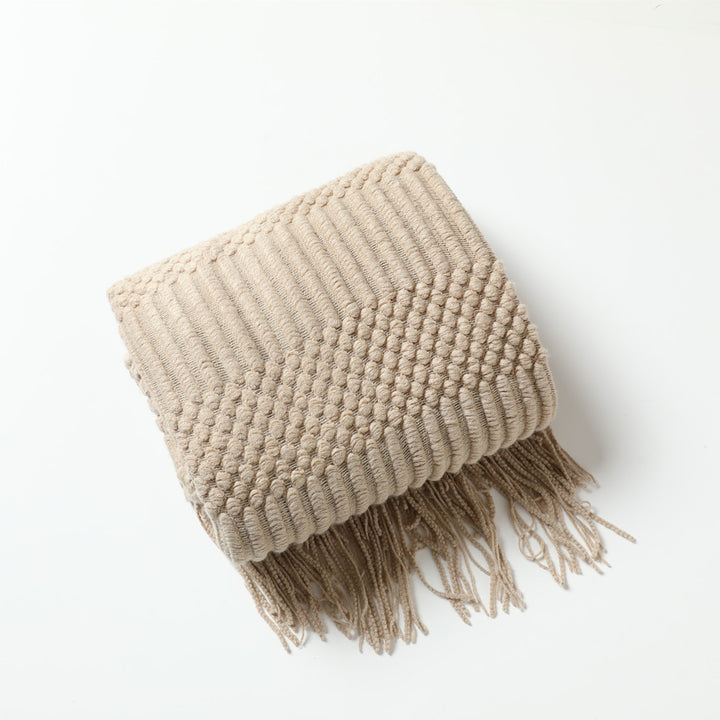 Cozy Textured Throw Blanket