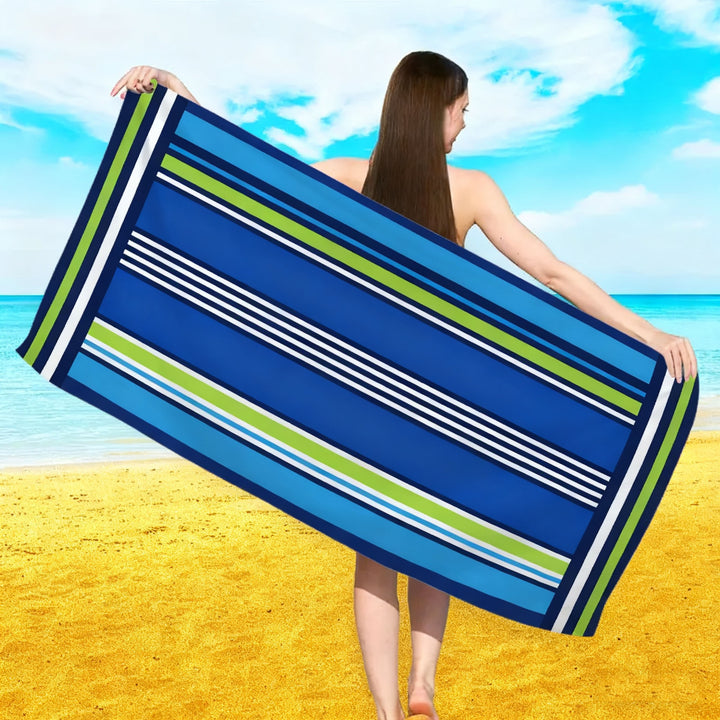 Beach towel with floral watercolor design Bowlift
