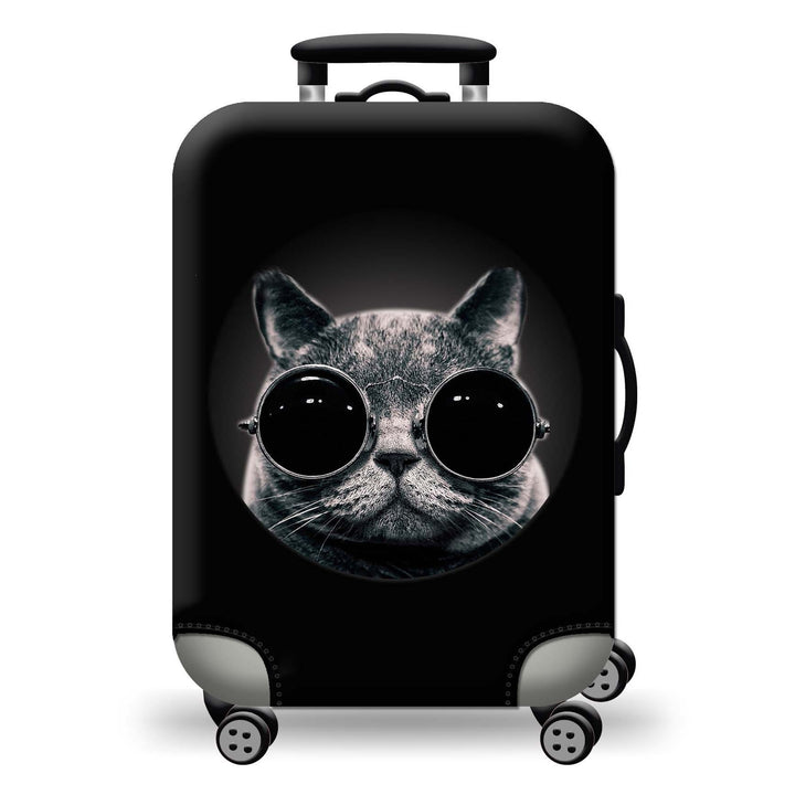 Hard Shell Luggage with Earth Design Bowlift