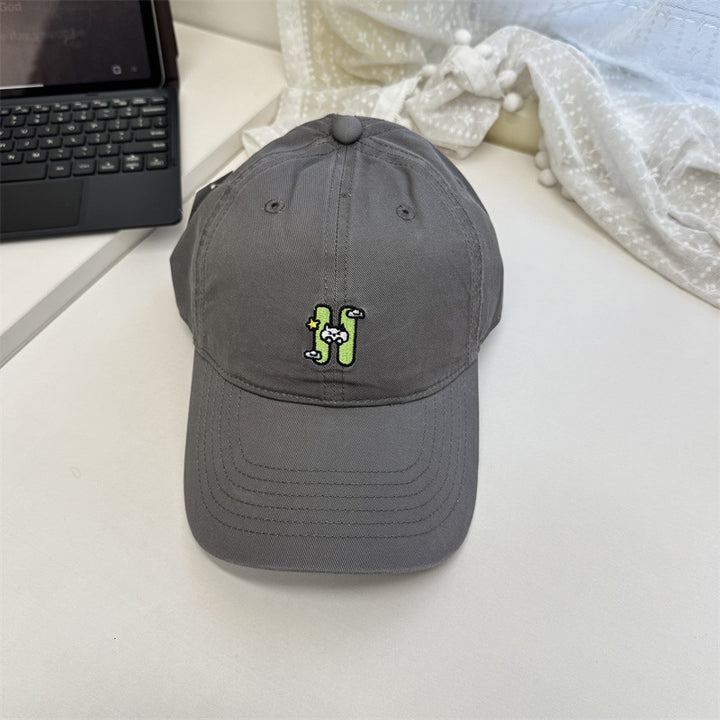 Women's Casual Embroidered Baseball Cap Bowlift