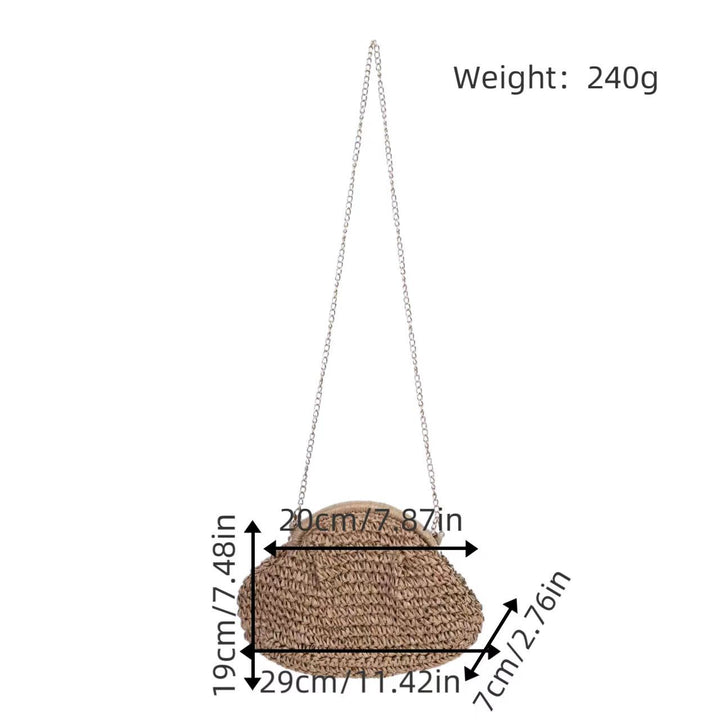 Handcrafted Shoulder Bag Made from Natural Materials Bowlift