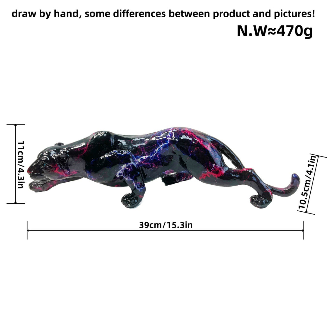 Artistic and colorful animal figure in panther shape Bowlift
