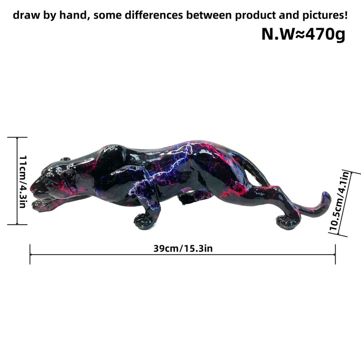 Artistic and colorful animal figure in panther shape Bowlift