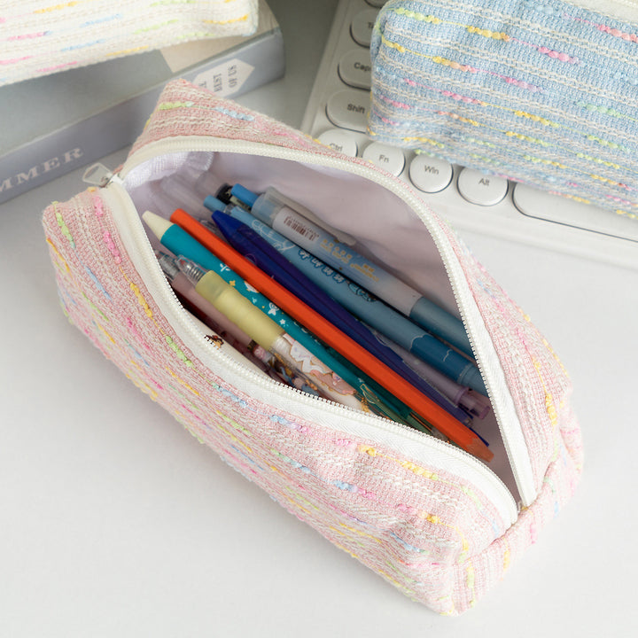 Stylish Textured Pencil Case Bowlift